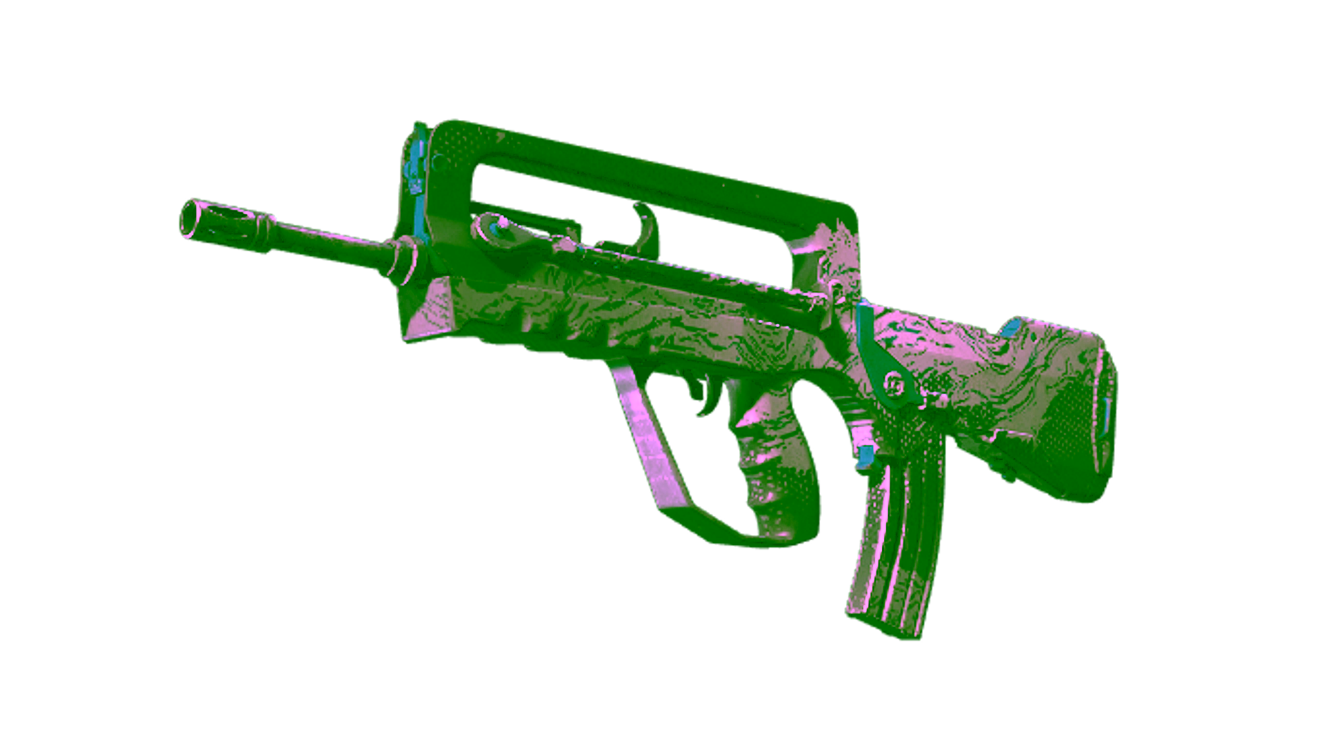 Display for Souvenir FAMAS | Halftone Wash (Well-Worn)
