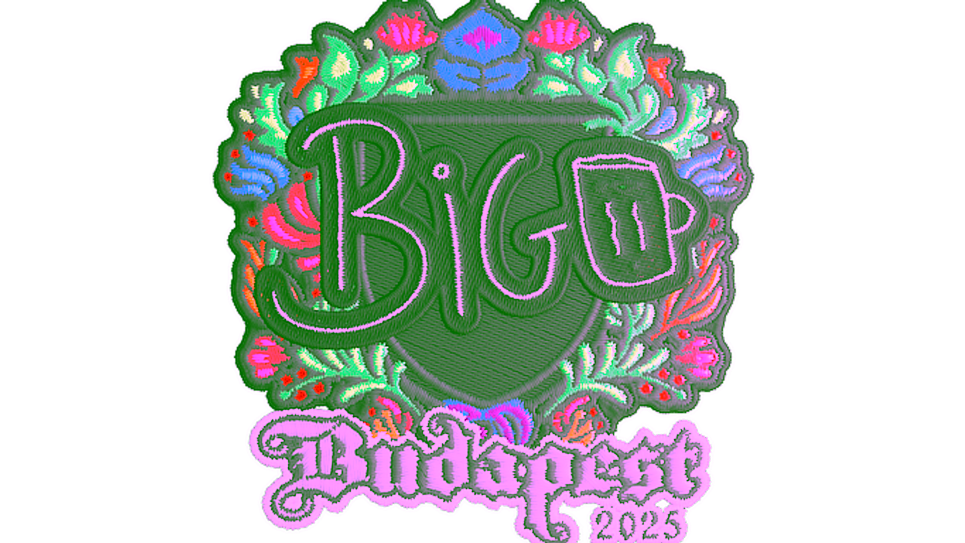 Display for Sticker | biguzera (Embroidered) | Budapest 2025