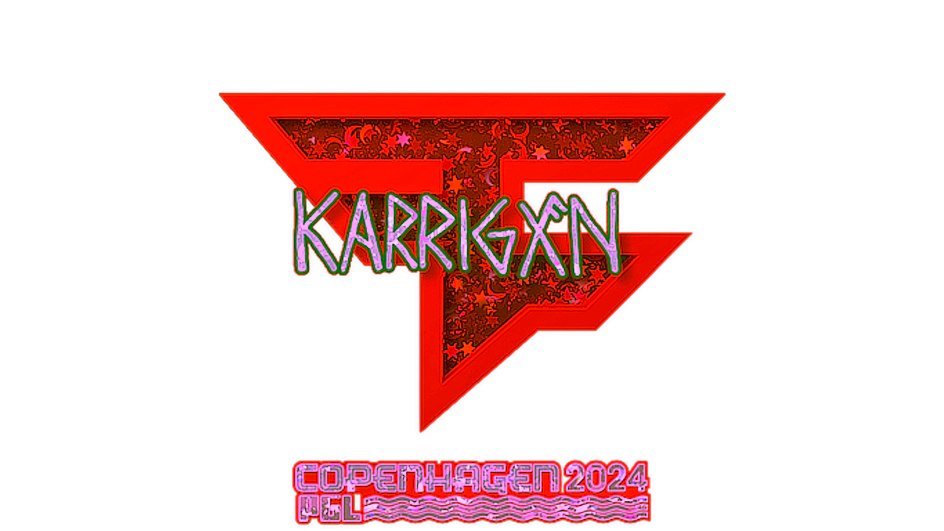 Display for Sticker | karrigan (Glitter) | Copenhagen 2024
