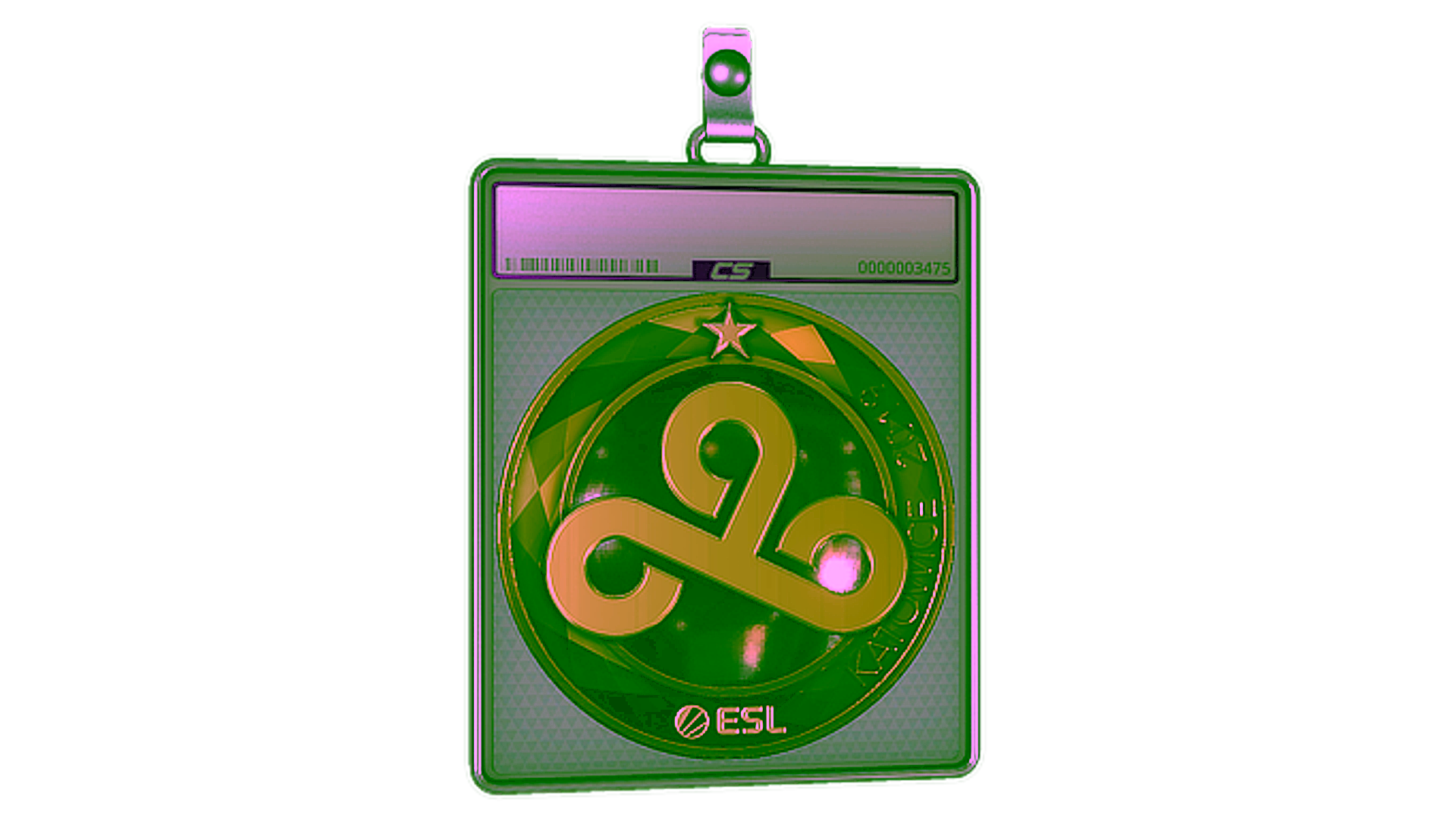Display for Sticker Slab | Cloud9 (Gold) | Katowice 2019