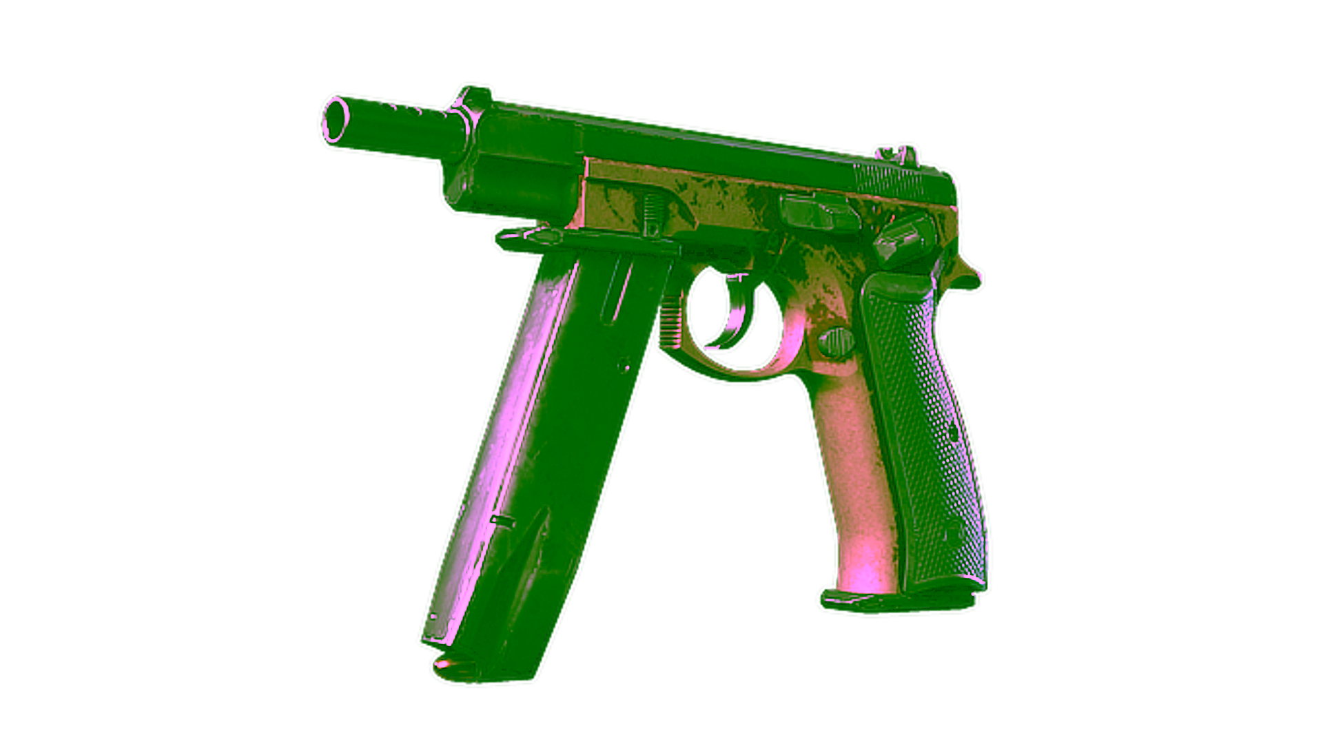 Visar för CZ75-Auto | Pink Pearl (Battle-Scarred)