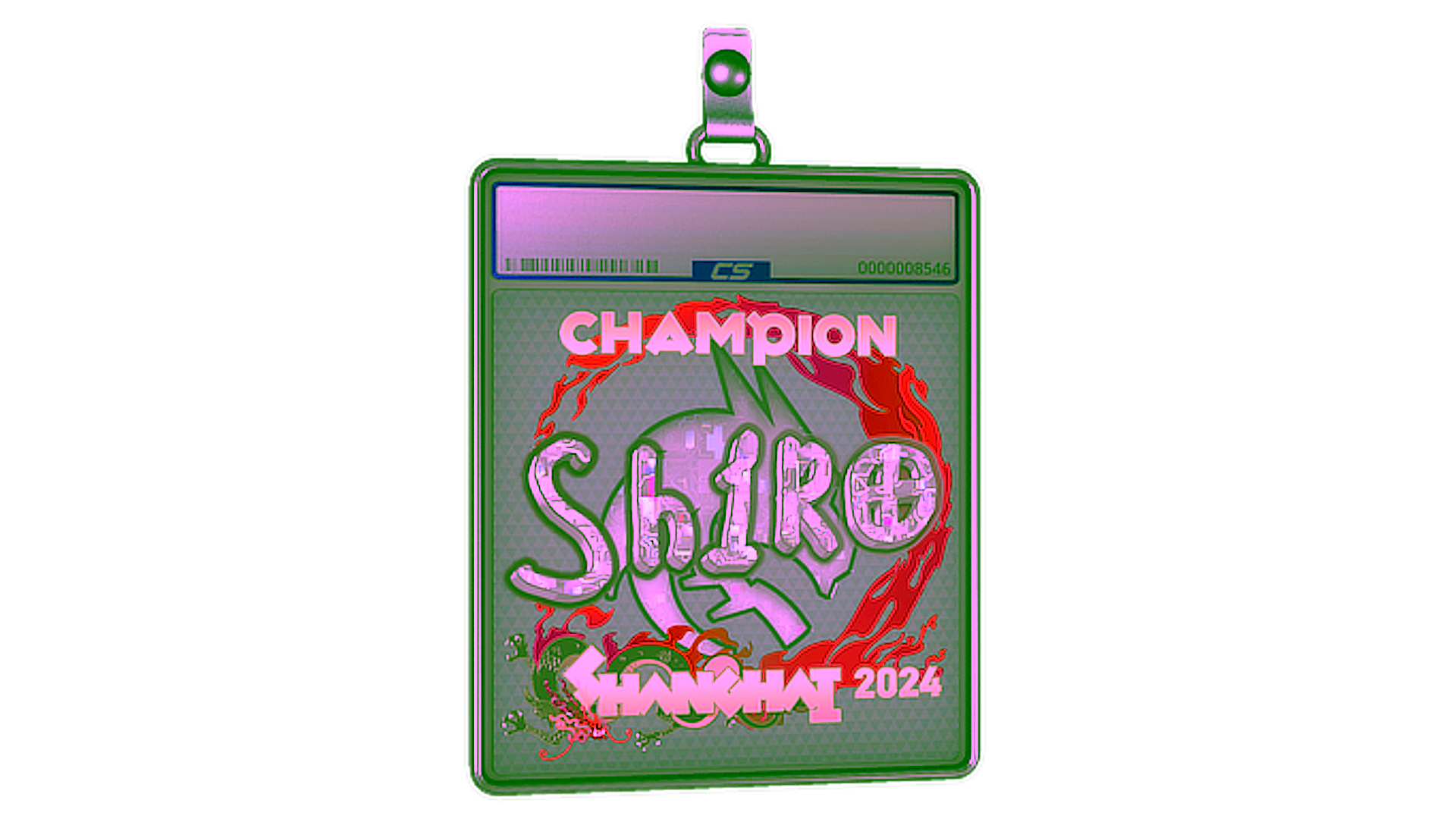 Display for Sticker Slab | sh1ro (Glitter, Champion) | Shanghai 2024