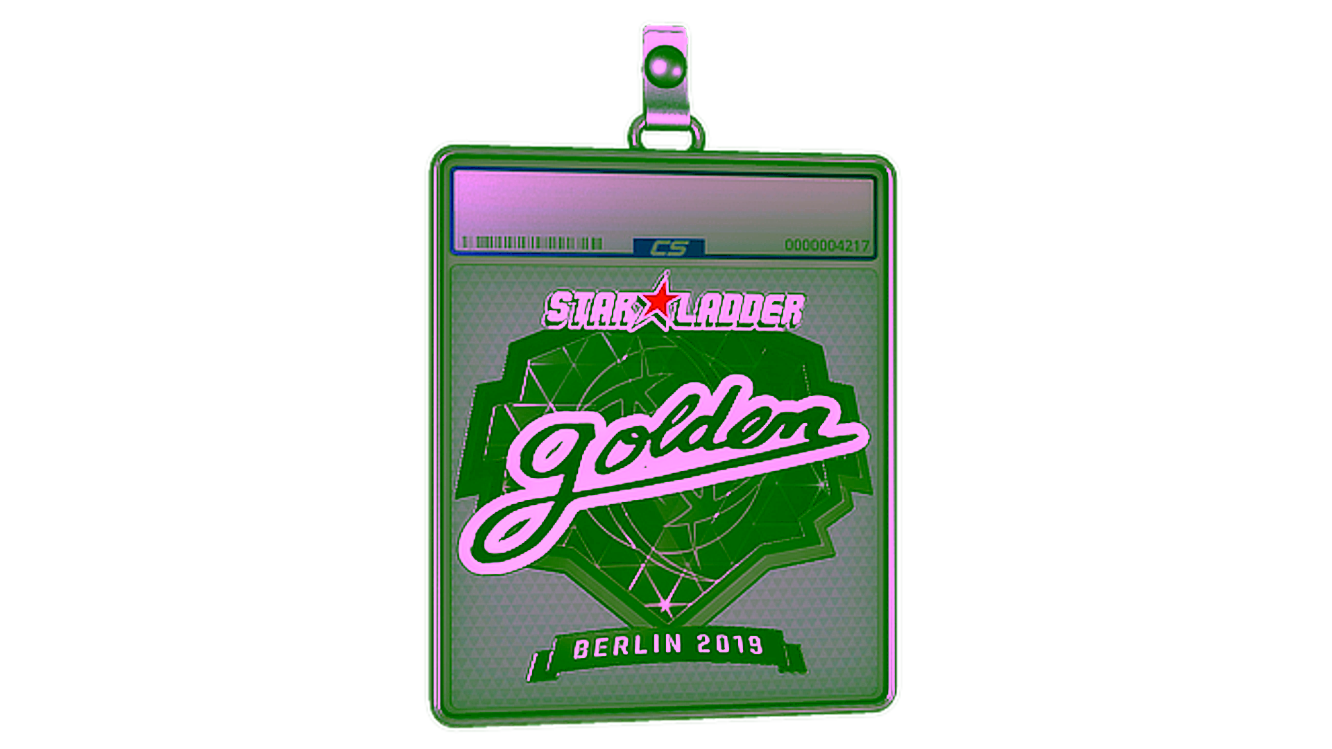 Visar för Sticker Slab | Golden (Foil) | Berlin 2019