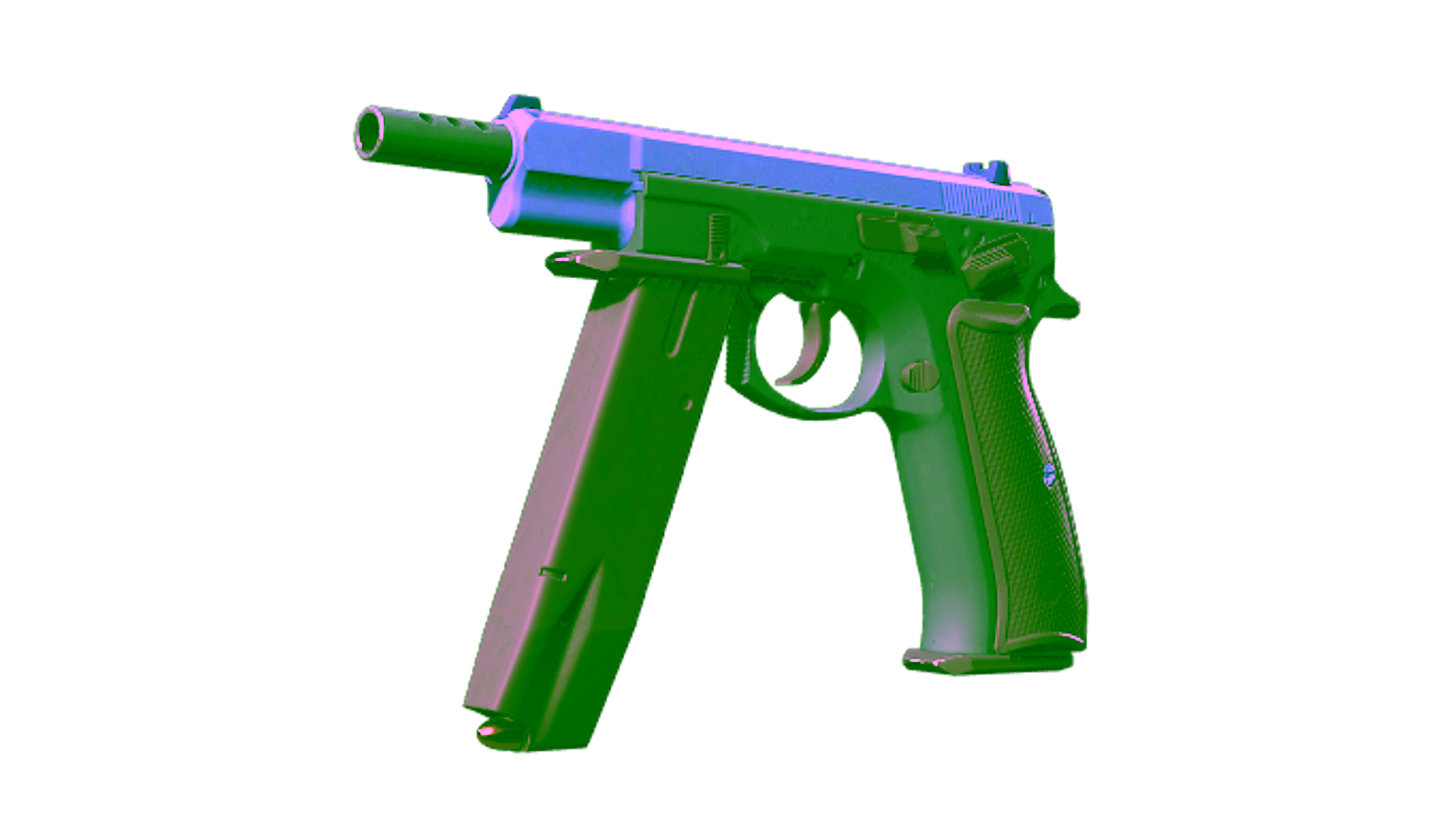 Display for Souvenir CZ75-Auto | Indigo (Factory New)