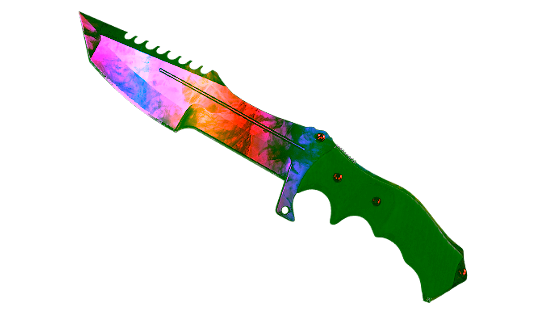 Display for ★ StatTrak™ Huntsman Knife | Marble Fade (Minimal Wear)